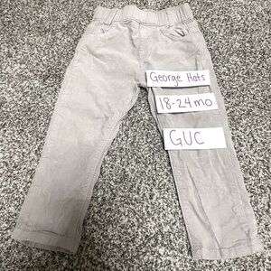 George Hats Light Grey Corduroy Pants
